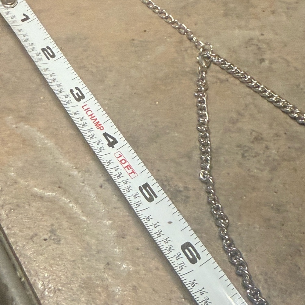 EUC Silver and Blue Statement Necklace - Picture 8 of 8